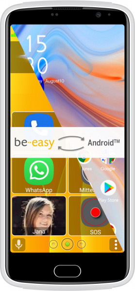 Bea-fon M7 Lite 4G Senior Smartphone white