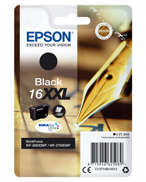 Epson Tintenpatrone 16XXL Schwarz (21,6ml)