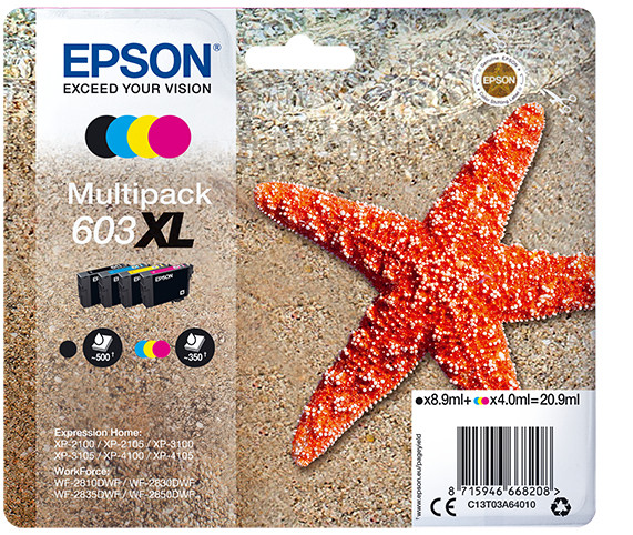 Epson Tintenpatronen Multipack 603XL (4 Farben)