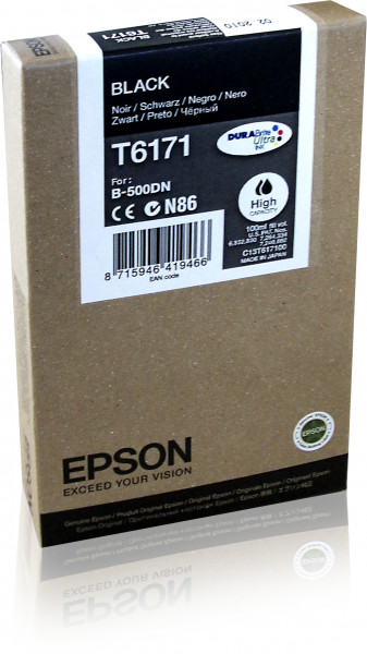 Epson Tintenpatrone T61714 Schwarz (100ml)