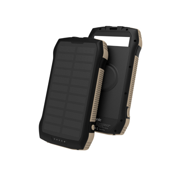 Vinnic SACA PEAK Solar Powerbank 20.000mAh IP65 1xC 3xA, black