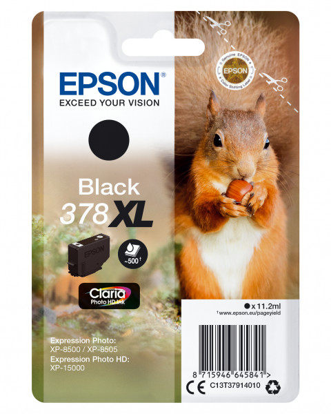 Epson Tintenpatrone 378XL Schwarz (11,2ml)