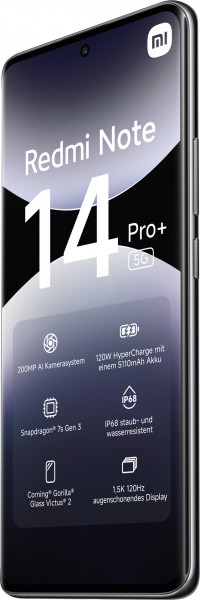 Xiaomi Redmi Note 14 Pro+ 256GB schwarz Telekom