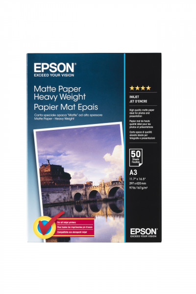 Epson schweres mattes Papier C13S041261 (A3-50 Blatt)