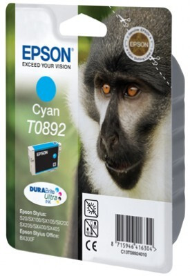 Epson Tintenpatrone T0892 Cyan (ca. 170 Seiten)