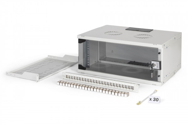 DIGITUS Netzwerk-Set SOHO PRO, 483 mm 19" - 4HE, 540 x 400 mm