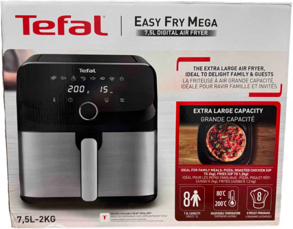 Tefal Easy Fry Mega Heißluftfritteuse, 7,5l, EY855D