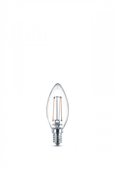 Philips LED classic Lampe 25W E14 Kerze Warmw 250lm klar 2erP