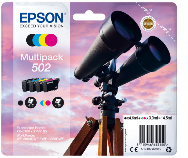 Epson Tintenpatronen Multipack 502 (4 Farben)