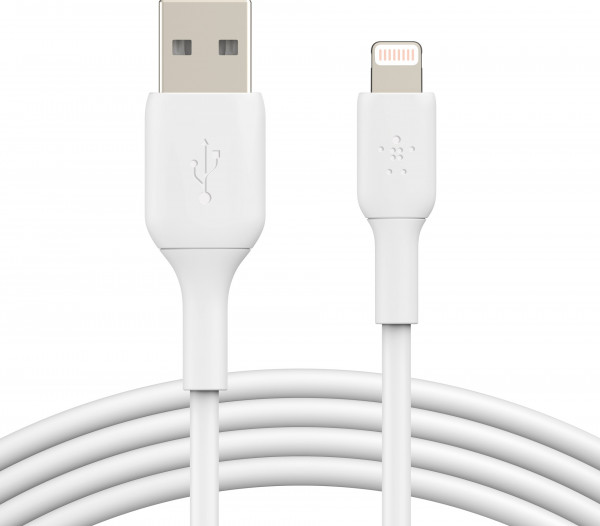 Belkin Lightning Lade/Sync Kabel PVC mfi zertifiziert 2m weiß