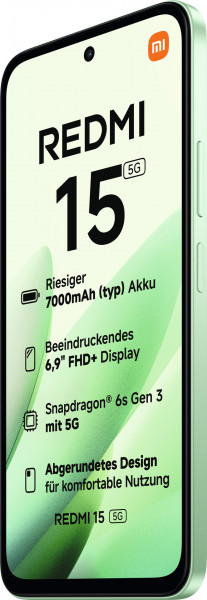 Xiaomi Redmi 15 5G 256GB grün Telekom