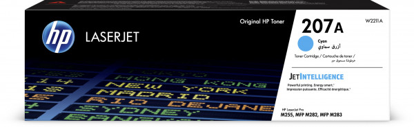 HP Toner 207A Cyan (ca. 1.350 Seiten)