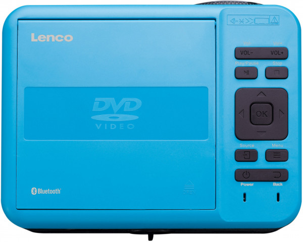 Lenco LPJ-500BU LCD Projektor m. DVD, BT, HDMI, USB, SD (Blau)