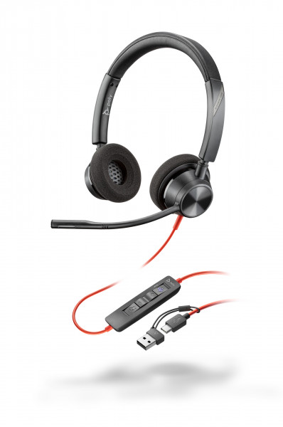 Poly Headset Blackwire C3320-M Stereo USB-C/A Teams