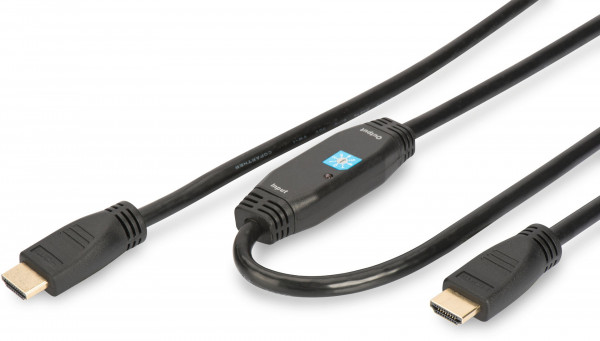 ASSMANN HDMI Kabel Typ A m/ amp. 10.0m Full HD gold sw.