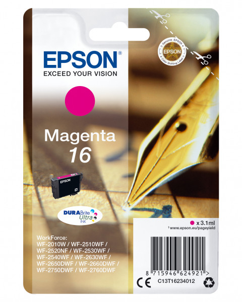 Epson Tintenpatrone 16 Magenta (3,1ml)