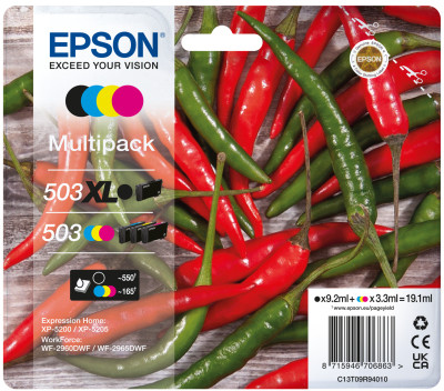 Epson Tintenpatronen Multipack 503XL (4 Farben)