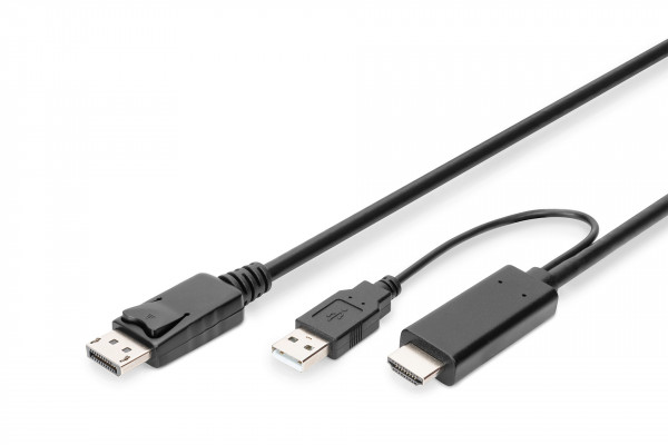 Digitus 4K HDMI Adapterkabel - HDMI auf DisplayPort