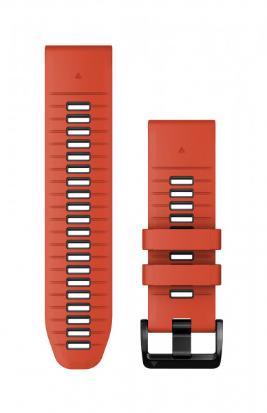 Garmin Ersatzarmband QuickFit 26mm Silikon Flammenrot/Graphit