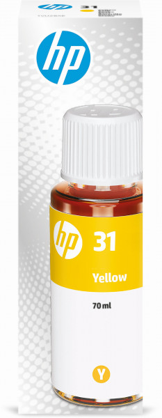 HP Tintenflasche Nr. 31 1VU28AE Gelb (70 ml, ca. 8.000 S.)