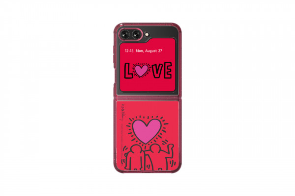 Slash B Slash KEITH HARING Eco-Friends Case für Flip5,DARK RED