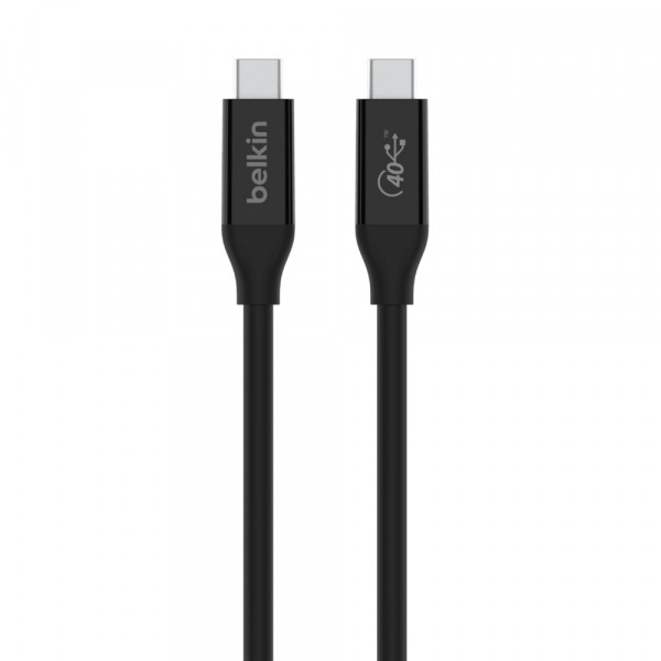 Belkin USB4 Kabel, USB-C/USB-C, 40 Gbit/s, 100W, 0.8m, schwarz