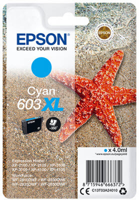 Epson Tintenpatrone 603XL Cyan