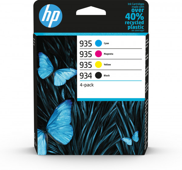 HP 934 Schw./935 Cyan/Magenta/Gelb Ori. Tintenpat. 4er-Pack