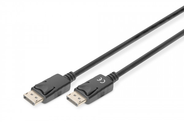 DIGITUS DisplayPort Kabel DP 2.0m DP 1.2 Ultra HD 4K sw.