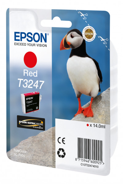 Epson Tintenpatrone T3247 Rot (14,0ml)