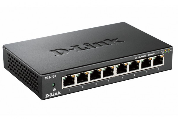 D-Link DGS-108 8-Port Layer2 Gigabit Switch