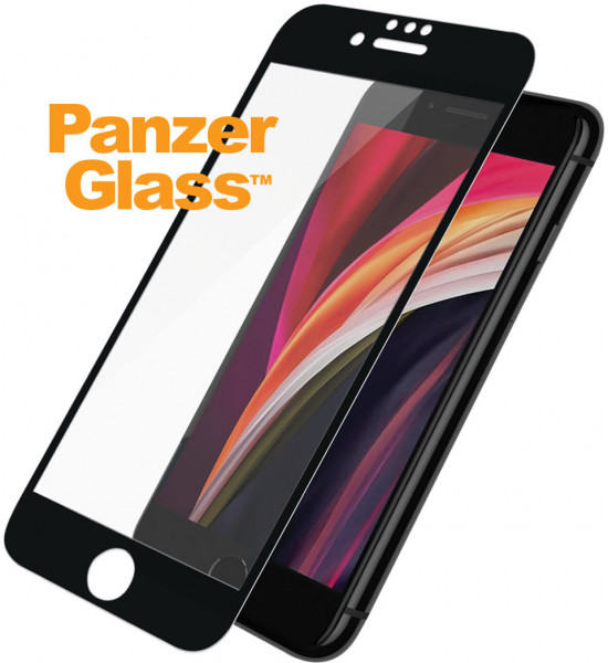 PanzerGlass E2E f. iPhone 6/7/8/SE 2020/2022, CF, Black