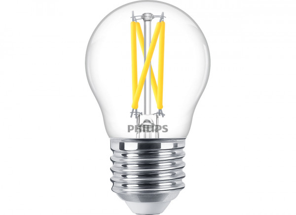 Philips LED classic WarmGlow Tropfenlampe 25W E27 Klar dimmbar