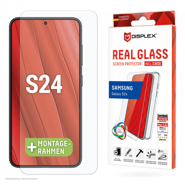 DISPLEX Real Glass + Case Samsung Galaxy S24