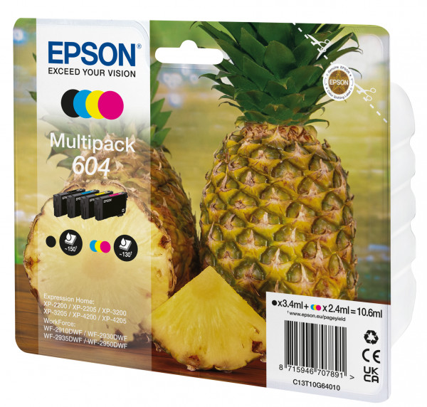 Epson Tintenpatronen Multipack 604 (4 Farben)