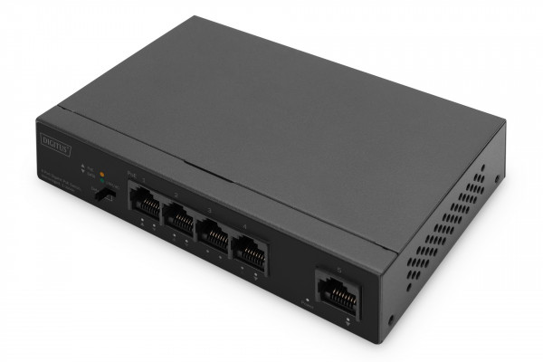 DIGITUS Gigabit Ethernet PoE Switch 4-port PoE + 1-port uplink