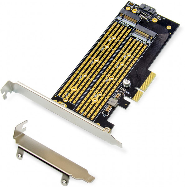 DIGITUS M.2 NGFF / NMVe SSD PCI Express 3.0 (x4) Add-On Karte