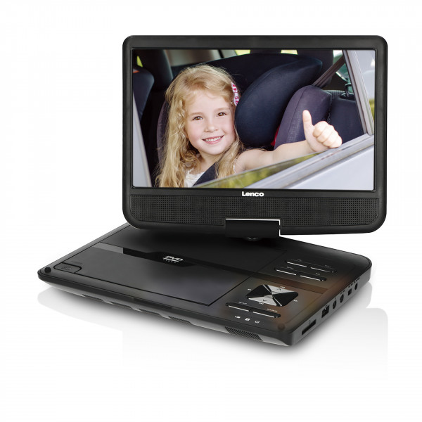 LENCO DVP-1046 Tragbares 10" DVD-Player Set mit Doppellaufwerk
