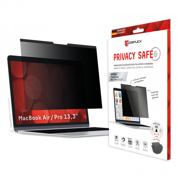 DISPLEX Blickschutzfilter Privacy Safe MacBook Air/Pro 13,3"