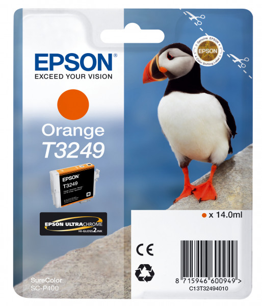 Epson Tintenpatrone T3249 Orange (14,0ml)