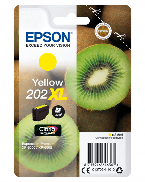 Epson Tintenpatrone 202XL Gelb (8,5ml)