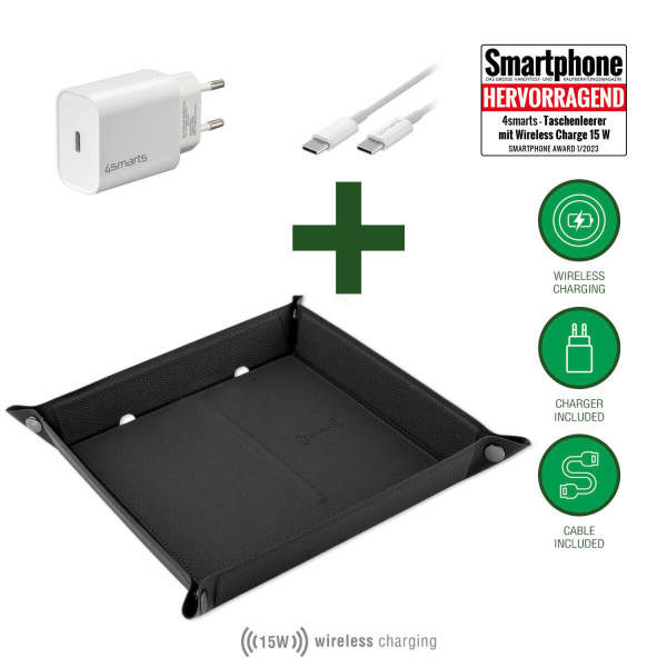 4smarts SmartTray Ladeset, schwarz