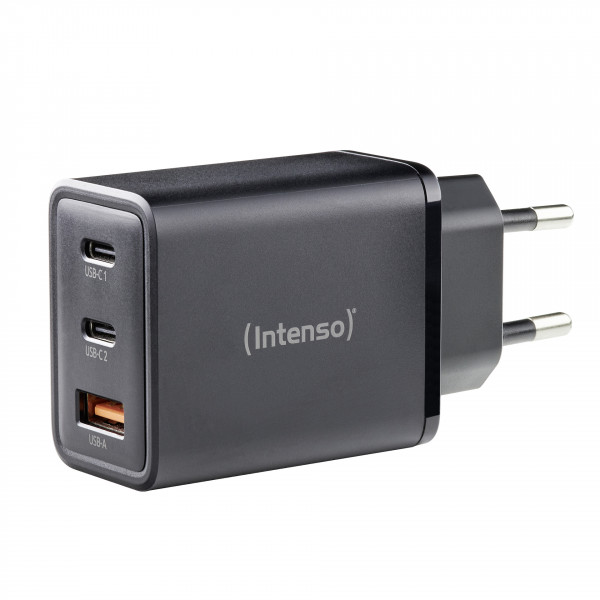 Intenso W65ACC Netzteil schwarz 1xUSB A 2xUSB C