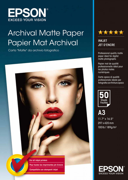 Epson Mattes Papier C13S041344 (A3-50 Blatt)