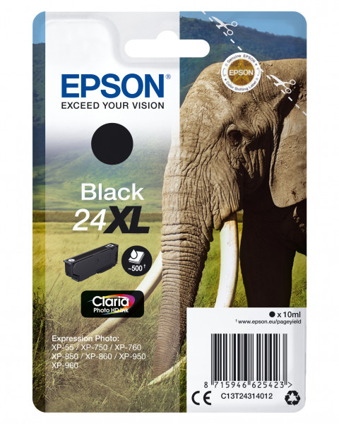 Epson Tintenpatrone 24XL Schwarz (10ml)