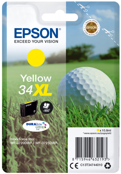 Epson Tintenpatrone 34XL Gelb (10,8ml)