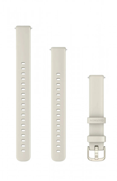 Garmin Lily 2-Armband (14 mm), Silikon Bone / Lunargold