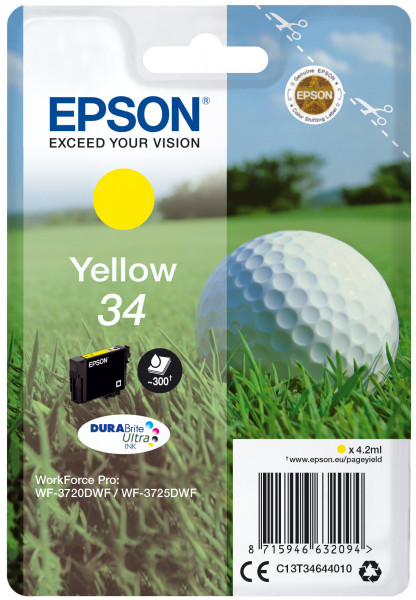 Epson Tintenpatrone 34 Gelb (4,2ml)