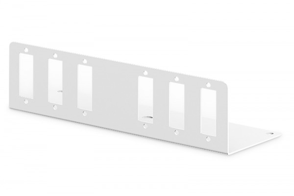 DIGITUS Adapterplatte für DN-96800S-2, grau 6x SC-DX, LC-QD