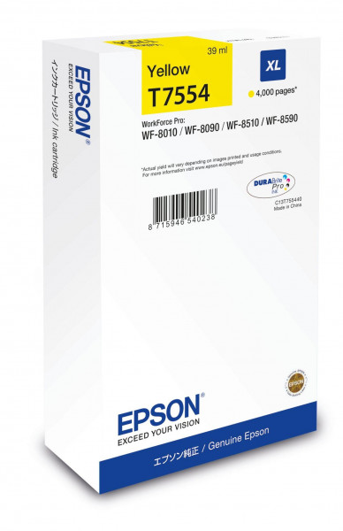 EPSON WF Tinte yellow XL 4000 Seiten 39ml